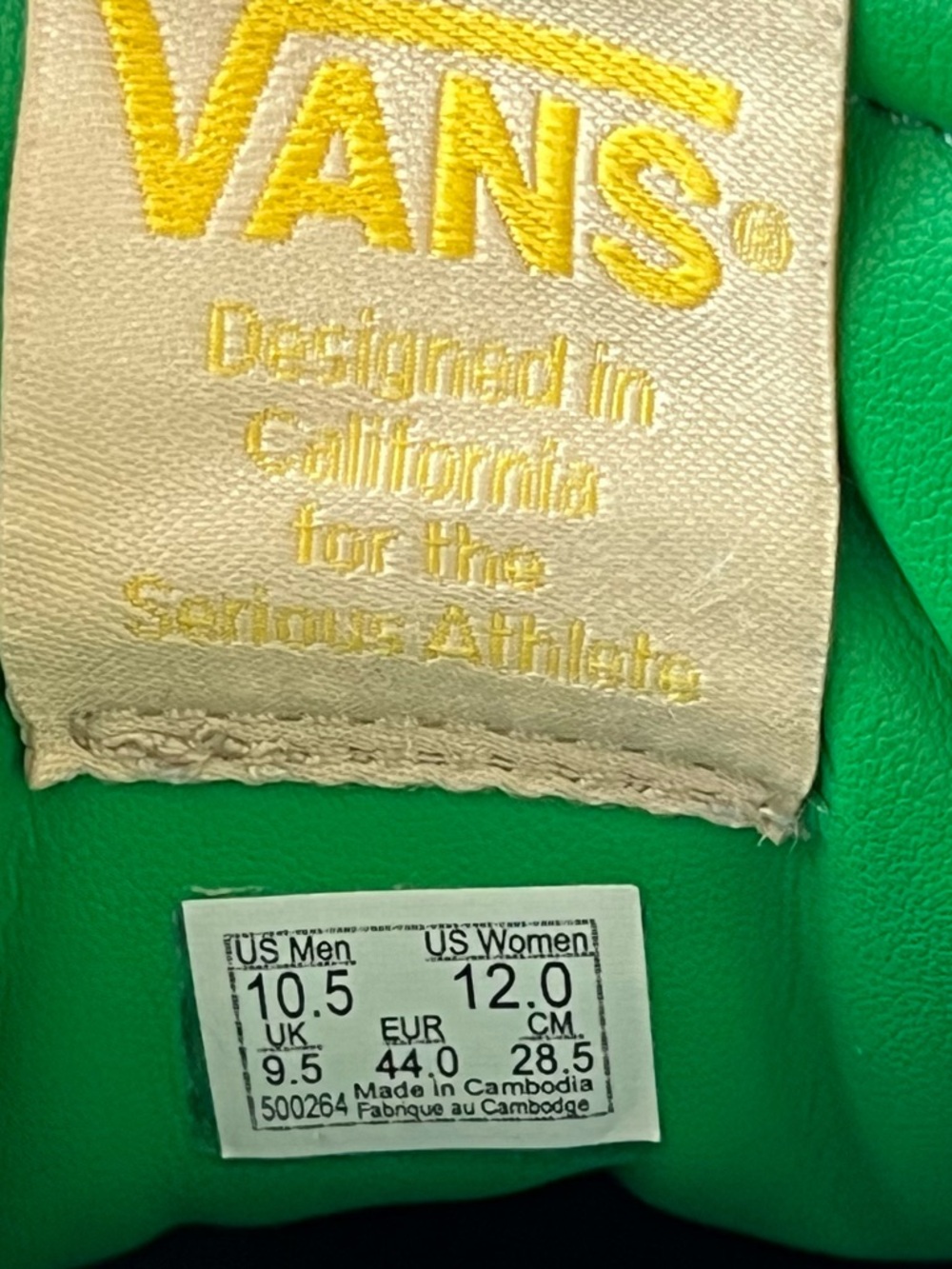 Vans Lowland Serio Collection ComfyCush Men Size 10.5 White, Blue Green Retro - Picture 3 of 14